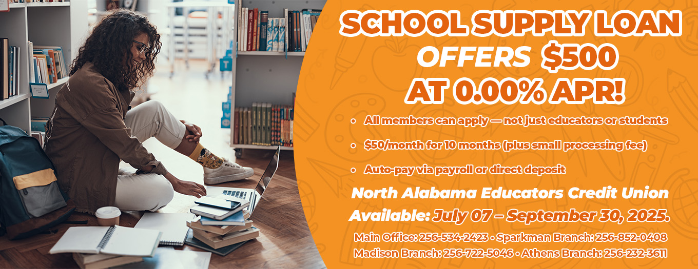 School Supply Loan Offers - $500 at 0% APR!